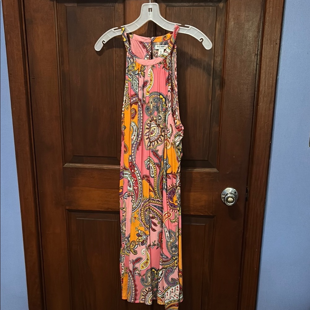 Colorful Paisley Sleeveless Dress